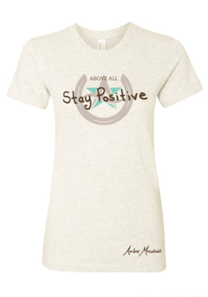 Above All Collection - STAY POSITIVE Star & Horseshoe Logo Ladies T-Shirt